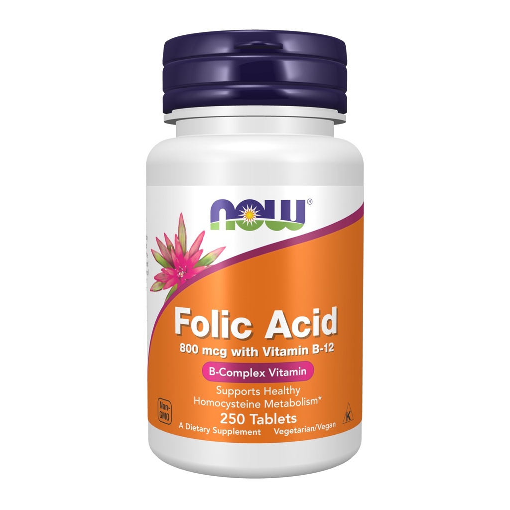 Şimdi Folic Acid 800 mcg B-12,250 Tabletler ile