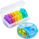 Haftalık Pill Organizer, Chrxbei 3 Times a Day Pill Case Organizers 7 Gün, Kanlı Seyahat Pill Box 21 Büyük Karşılaştırmalı, Ted Free Medicine Organizer to Hold, Supplements, Fish Oils