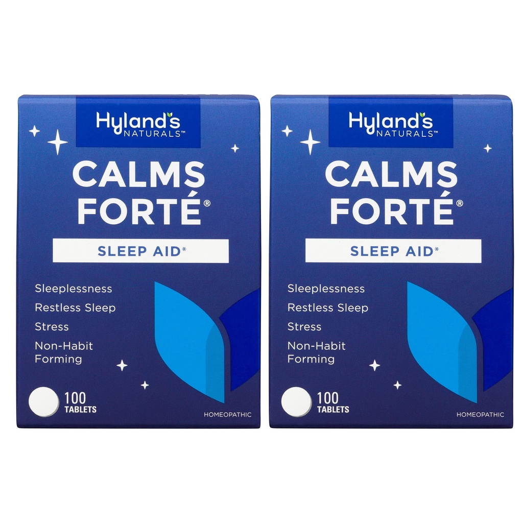 Hyland'ın Calms Forte' Sleep Aid Tabletleri, Nervous Ger ve Occasional Sleeplessness, 100 Count (Pack of 2)