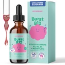 JoySpring Burst B12 Drops - Çocuklar için B Kompleks (2 fl oz) B2, B6, B5 + Mecobalamin B12 Çocuklar Sağlıklı Büyüme ve Geliştirmeyi Desteklemek için Tamamlandı, B Vegan B12, 2-16+ | 60 Hizmetler