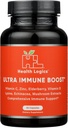 Sağlık Mantıkları Fortify! C vitamini, çinko, Elderberry, Vitamin D, Lysine, Echinacea ve Güçlü Antioksit Immune Desteği için Mushroom Türleri, 60 Veggie Caps