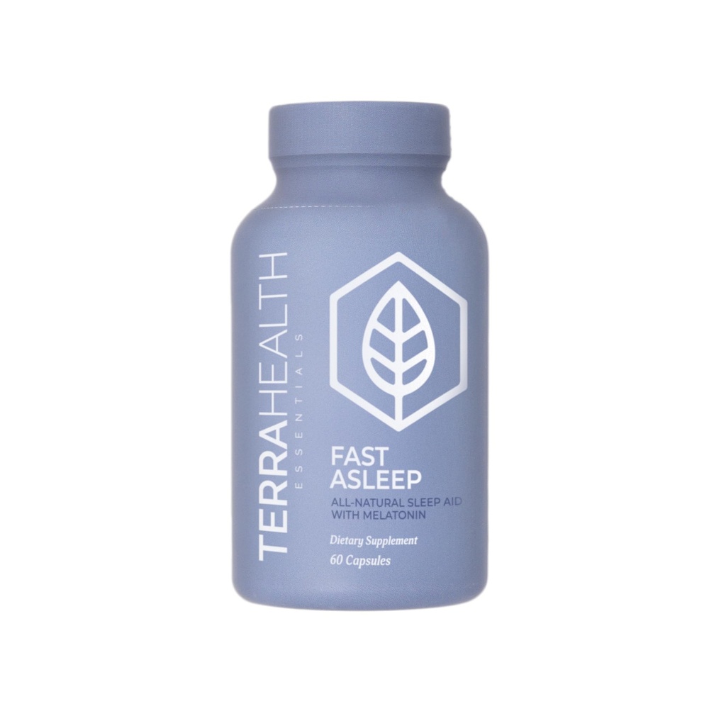 Terra Heath Essentials Fast Asleep - Uyku Desteği, Uykusuzluk ve Dinlenmesizlikle Yardım - Tüm Doğal, 30 Gün Supplyh