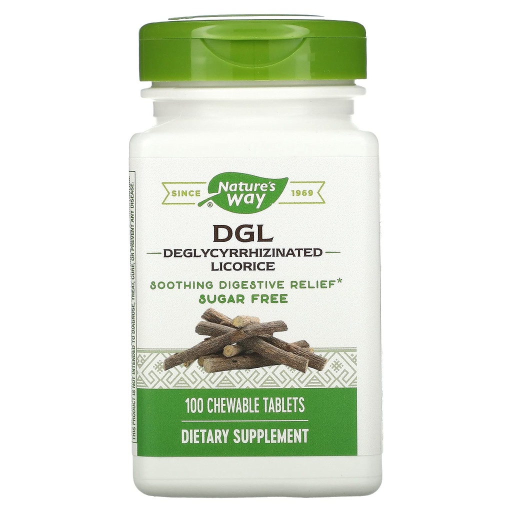 Enzymatic Therapy, DGL (Without Fructose), 100 Chewable Tabletler. Pack of 1