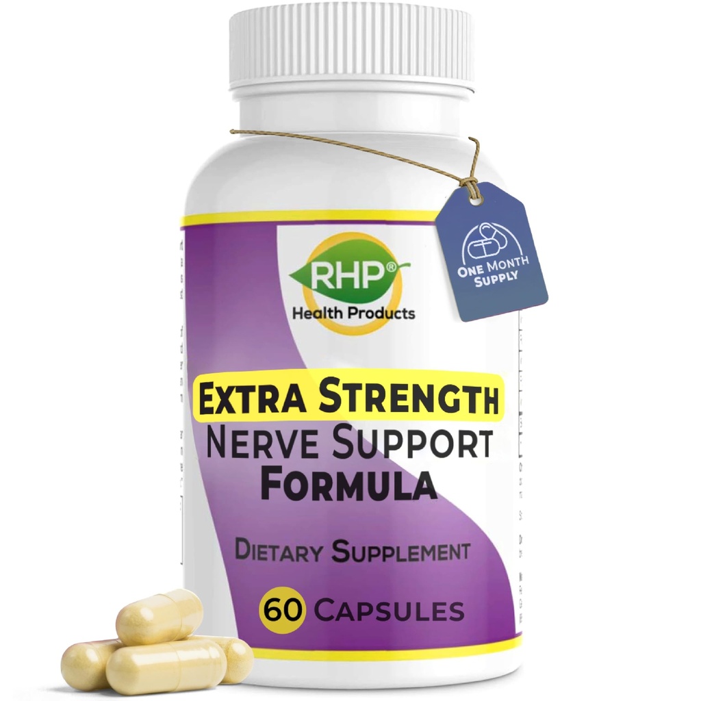 Ekstra Güçlü Nerve, Nerve Tamir ve Rejenerasyon için Formula'i destekliyor. 60 Capsules