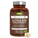 Igennus Ultra Pure Omega-3 EPA 500 mg, Yüksek Lisanslı IFOS sertifikalı Vahşi Balık Yağı, Gelişmiş rTG Triglyceride Formu, Non-GMO, 180 Küçük Softgels