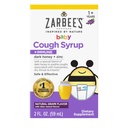 Zarbee's Baby Honey Cough Syrup + Immune for Babies 12-24 Months, Safe & Effective Cough Syrup with Soothing Dark Honey & Zinc for Immune Support*, Drug & Alcohol-Free, Grape, 2 fl. Oz
