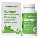 Herbsforever Gurmar Capsules | Gymnema Sylvestre Herbal Supplement | 7:1 Yoğun Türleme | Sağlıklı Yaşam Tarzı | 60 Veg Capsules | Non-GMO & Vegan
