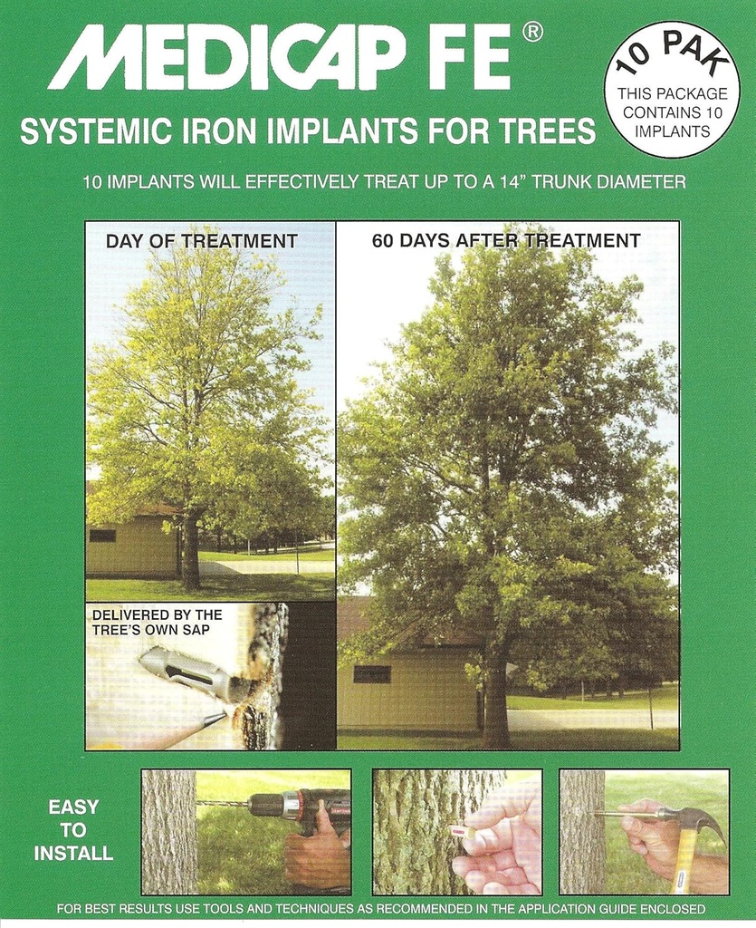 FE FE1210 Sistemik Demir Ağacı İmplant, 10 Paket