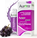 Aurora Nutrascience Micro-Liposomal Liquid Glutathione, Immune & Antioksi Gut Health Support Supplement, 500 mg per Service, Gluten Free, Non-GMO, Sugar-Free, 10 Single-Serve Packets