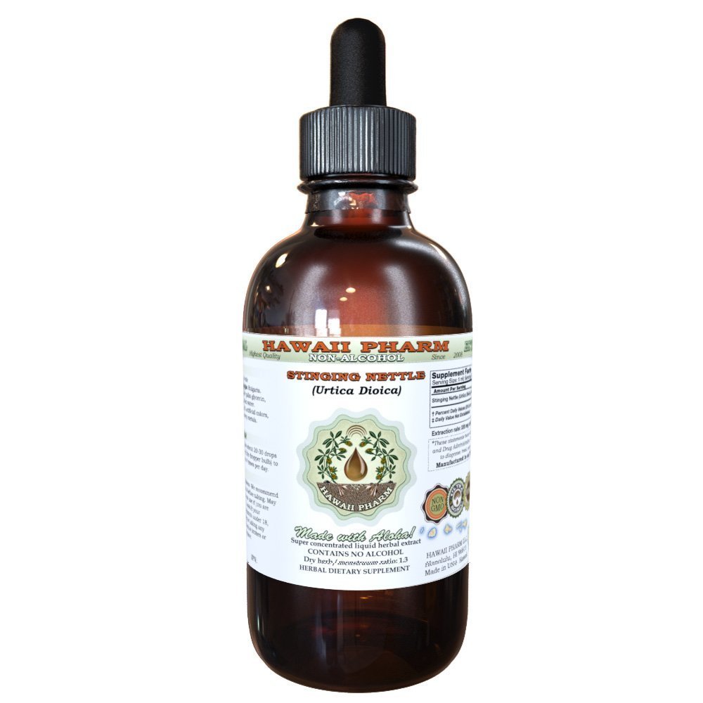 Nettle Alkol-Free Liquid Extract, Organik Sting Nettle (Urtica Dioica) kuru Leaf Glycerite 2 ozz