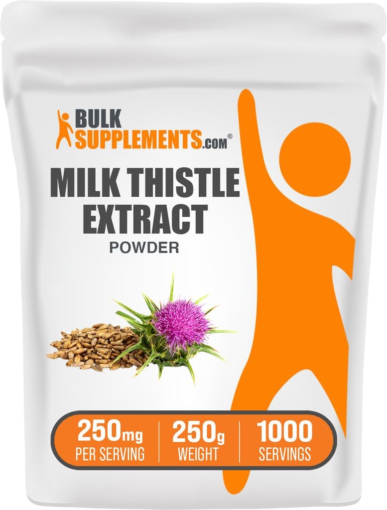 BulkSupplements.com Milk Butle Extract Toz - Herbal Supplement, Süt Butle Supplement - Gluten Free, 250 mg per Service, 250g (8.8 oz) (Paket 1)