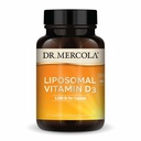 Dr. Mercola Liposomal Vitamin D3 - Destekler Kalp, Bone & Immune Health - 5000 IU Per - Non-GMO, Soy Free & Gluten Free - 30 Capsules (30 hizmet)