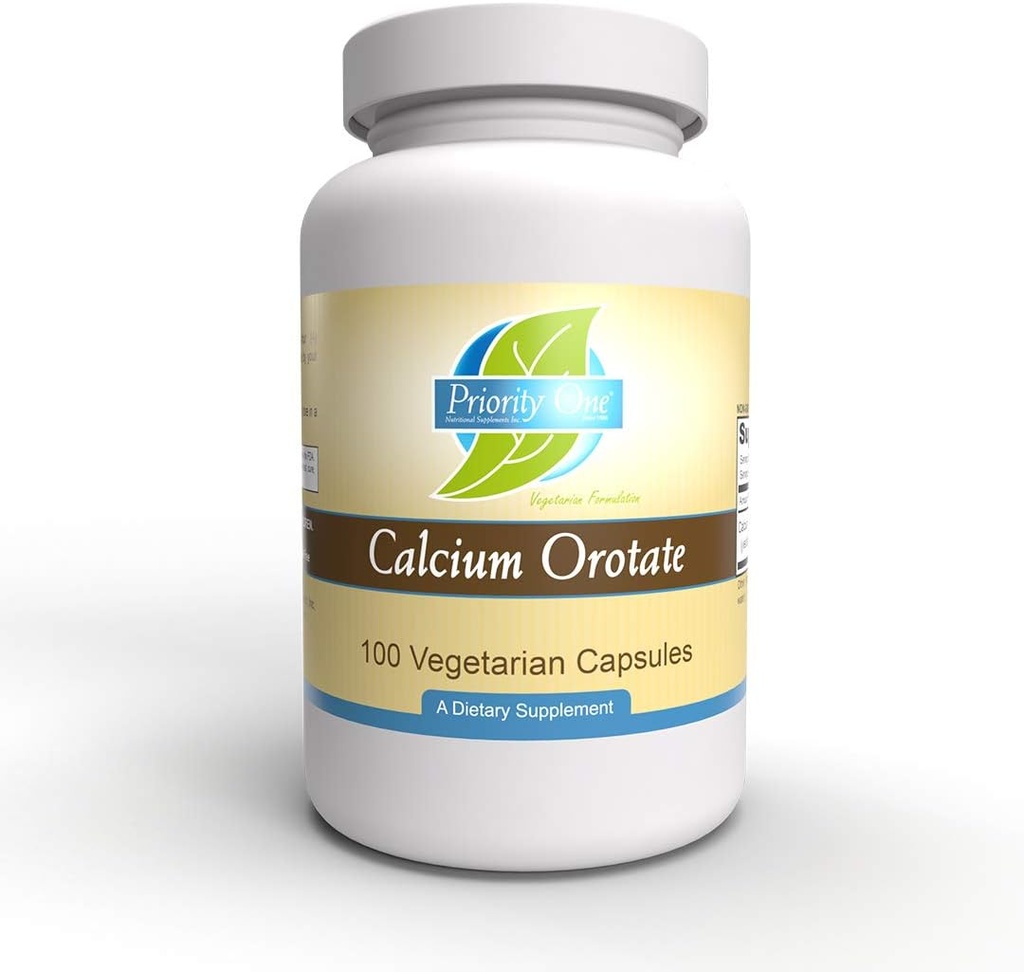 Öncelik One Vitamins - Kalsiyum Orotate -100 Vejetaryen Capsules - Güçlü Kemikler Için Biyolojik Tamamlama*