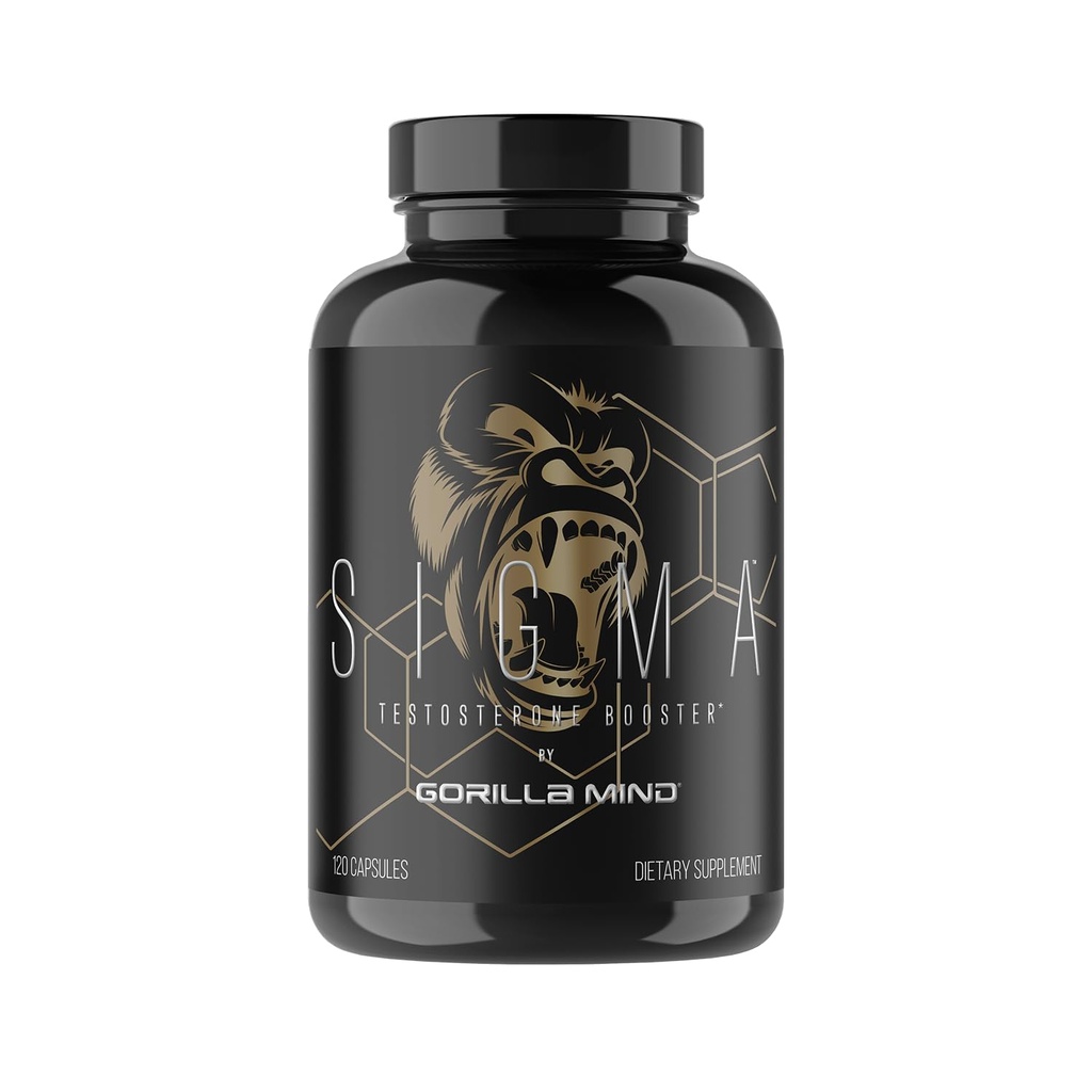 Gorilla Mind Sigma testosteron ATM - Tongkat Ali ve Fadogia Agrestis Extract ile Yüksek testosteron Seviye (120 Capsules) Desteklemek için yapıldı