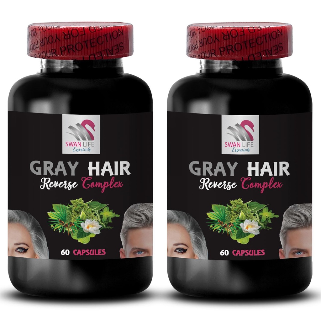 Saç revitalizer - GRAY HAIR REVERSE - Renk artırımı, Saç rengi, Saç dökülmesi, Saç dönüşümü, Parlak saç rengi, Saç rengi, Saç rengi, 2Bot 120K