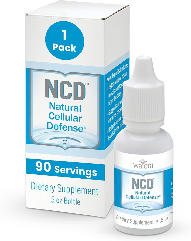 Waiora NCD Zeoliti Sıvı Durağı - Immune Boost için Saf Zeolit Binder, Gut Cleanse, pH Dengesi, Erkekler ve Kadınlar için En İyi Sıvı Tamam, pH Dengesi, Temizleme Drops (0.5oz, 90 Hizmet)