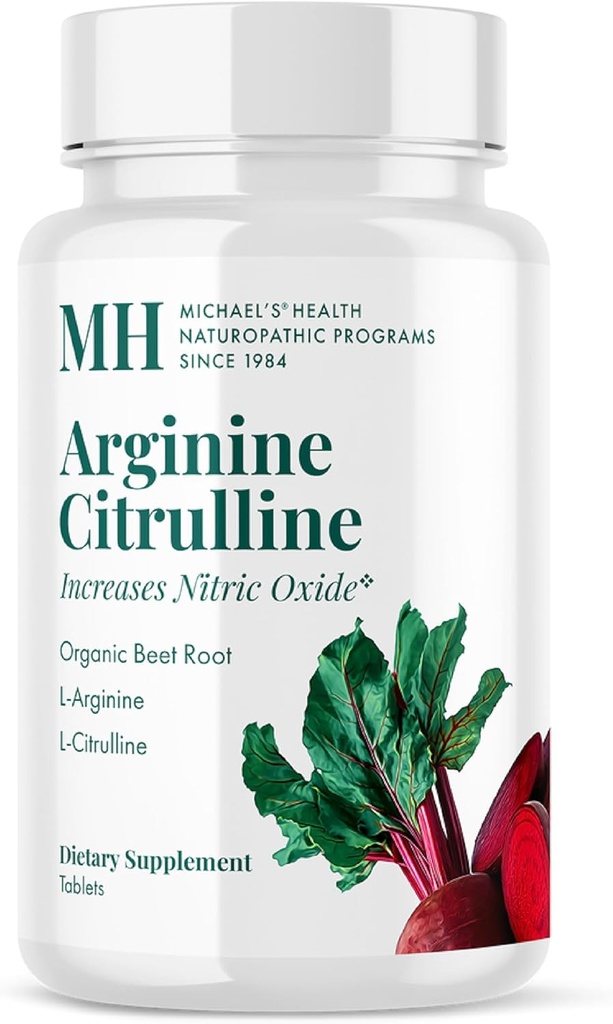 MICHAEL'S Health Naturopathic Programlar Arginine Citrulline - 90 Tablet - Organik Arıt Kök ile - 30 Hizmet