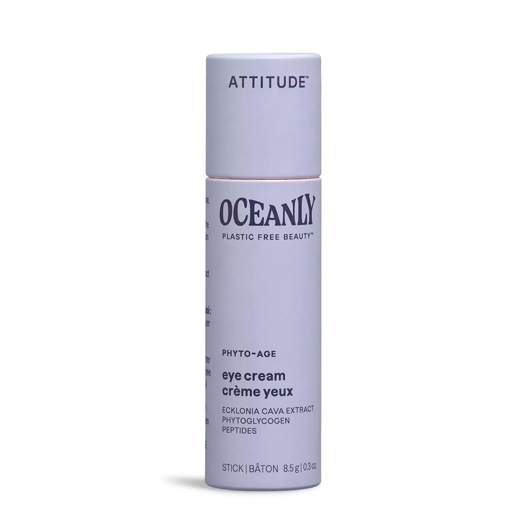 ATTITUDE Oceanly Eye Cream Stick, EWG Doğrulanmış, Plastik, Bitki ve Mineral bazlı Malzemeler, Vegan ve Cruelty-free Beauty Products, PHYTO AGE, Unscented, 0.3 Ounce