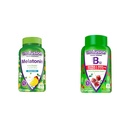 Vitafüzyon Melatonin 140 Kont ve B12 Gummy Vitaminleri, Enerji Metabolism ve Nervous Sistem Desteği için 90 Kont Cherry Flavor