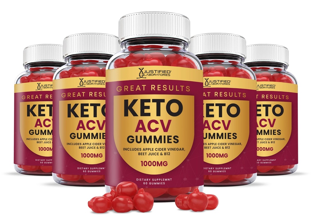 (5 Pack) Büyük Sonuçlar Keto ACV Gummies Gelişmiş Formula 1000MG Büyük Sonuçlar Keto Gummies Apple Cider Vinegar Formula B12 Vegan Non GMO 300 Gummys