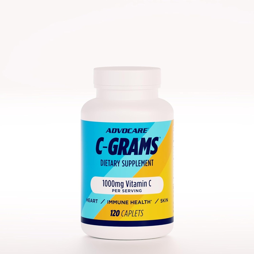 AdvoCare C-Grams - Skincare için Premium Diyet Supplement, Immune Support & Cardiovascular Health* - Contains Vitamin C, Magnezyum & More - 120 Caplets