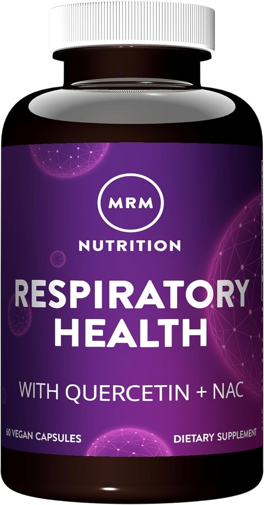 MRM Respiratory Health | Quercetin + NAC | Destekler Liver & Mitochondrial Health | Vegan + Non-GMO + Gluten Ücretsiz | 30 Hizmet