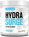 Jacked Factory HYDRASURGE Electrolyte Toz - Hydration Supplement w/Key Minerals, Himalaya Denizi Salt, Coconut Su - Keto Dostu, Doğal olarak Tatlılandı - 60 Hizmet, Lemonade