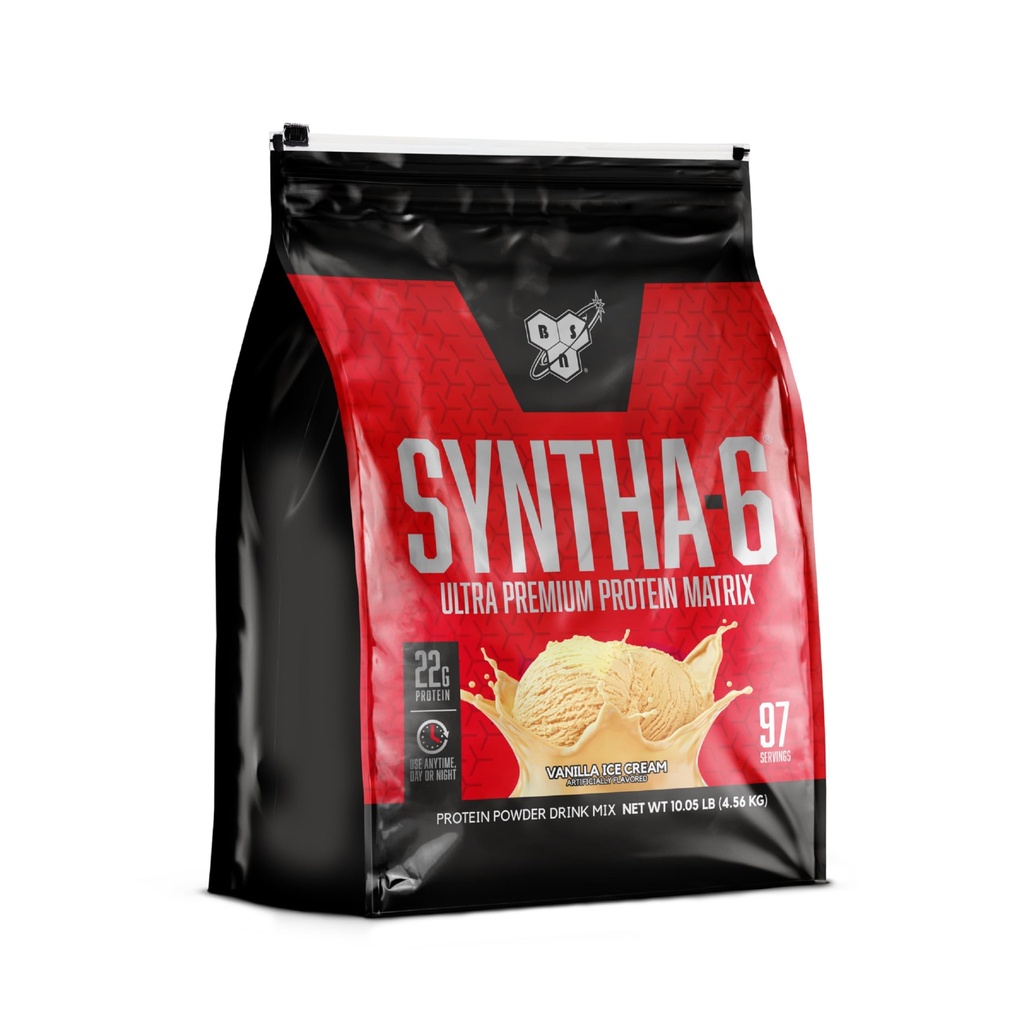 BSN SYNTHA-6 Whey protein Toz, Vanilla proteini Toz Micellar Casein, Milk Protein Isolate Toz, Vanilla Dondurma, 97 Hizmet (Pazar Mayıs Vary)