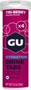 GU Energy Hydration Electrolyte Drink Tabletleri, Endurance Sports Drink for Run, Bisiklet, Triathlon, 4-Count (48 Hizmetler), Tri-Berry