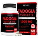 Fadogia Agrestis, hizmet başına 1000 mg - [Maximum Strength] - Güçlü, Drive, Athletic Performance, Muscle Mass - Üçüncü Parti Test Edildi - Zero Fillers - Gluten Free, Non-GMO, Vegan Capsules