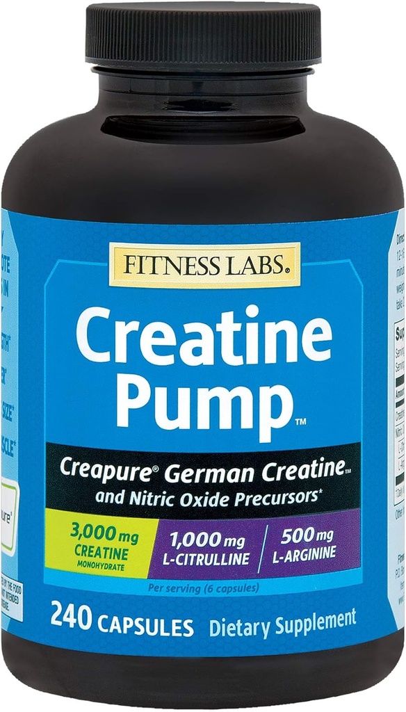 Fitness Laboratuvarları L-Citrulline, L-Arginine ve Tinapure Kretine Monohidrat - 240 Capsules