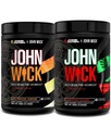 Jacked Factory X John Wick - Wick Mode Pre Workout Toz - Intense Energy, Battle-Ready Focus, Unstoppable Commitment ve Sheer Will - Last Tropikal Sunrise & Osaka Cherry Crash (80 Hizmet)