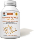 ANDREW LESS VitaminMAN K2 MK7 240 mcg 30 Softgels - Sağlıklı Gıda Utilizasyonu için Temel, Optimum Sktal, Kalp ve Arterial Health. Katkı yok. Küçük Easy to Swallow Softgels