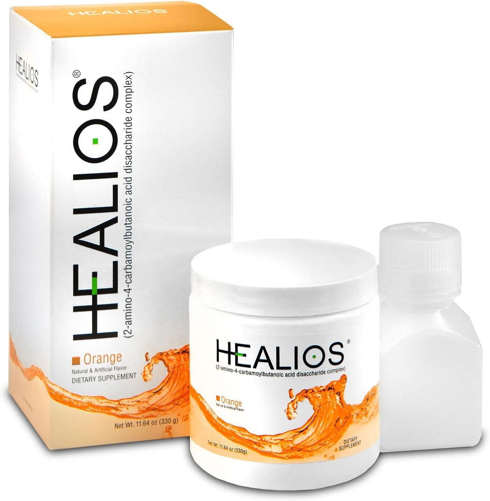 Healios Orange Flavor Oral Health and Diyetary Supplement, Toz Form, Doğal Kaynaklanan L-Glutamine Trehalose L-Arginine, 11.64 Ounces