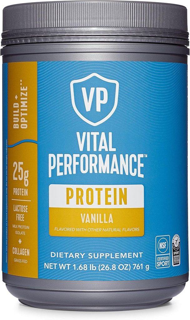 Vital Proteins Collagen, Toz - Vanilla, Protein Toz Toplantısı, Lactose-Free, Made Without Gluten, 1.68lb