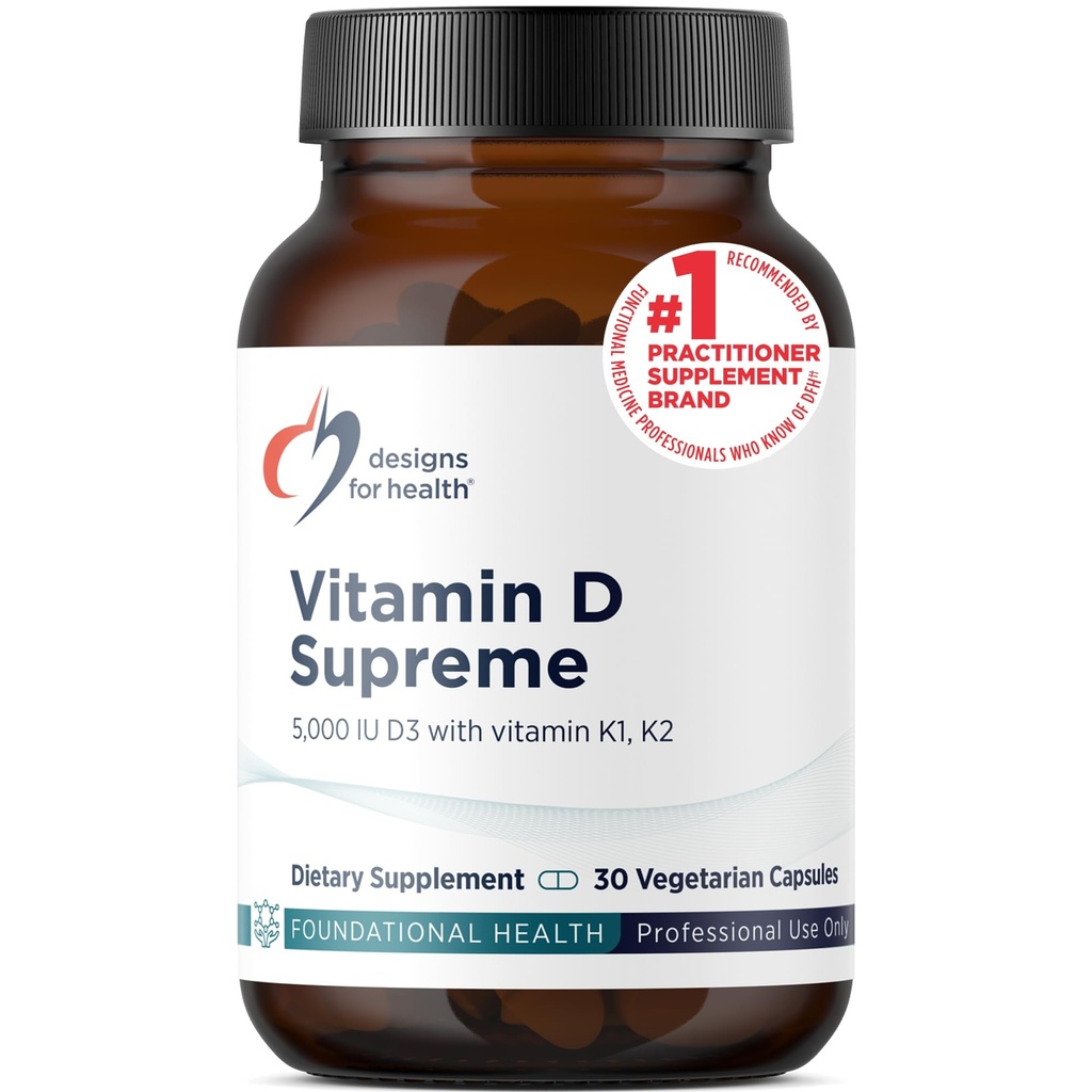 Sağlık A Vitamini için Tasarımlar Yüksek - D 5000 IU ile 2000 A Vitamin K, Bone Health, Heart Health, Mood & Immune Support - D3 GG Supplement (30 Capsules) ile Geliştirildi