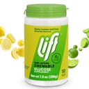 Asansör Glucose | Hızlı Teklif Glucose Chewable Energy Tabletler | Lemon & Lime | 50 ct Jar (Pack of 1)