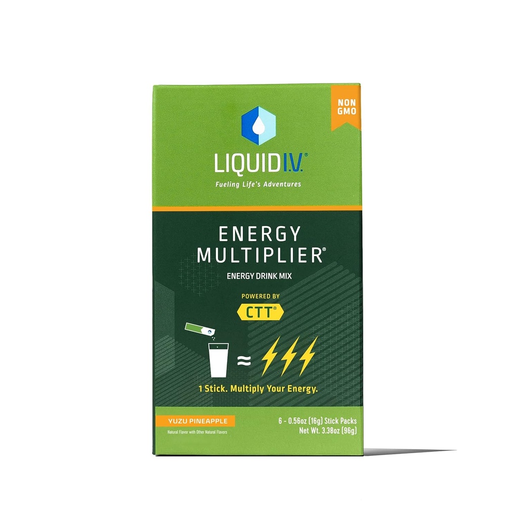 Sıvı I.V., Enerji Multiplier Hydration Yuzu Pineapple, 3.38 Ounce