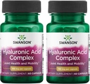 Swanson Hyaluronik Asit Kompleksi 166 mg 60 Caps (2 Pack)