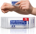 Triple Antibiyotik Ointment .9gr Packets – First Aid Cream for Cuts, Yararlar, Burns – Nemisin, Bacitracin, Polymyxin B – 72 Count Count
