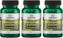 Swanson Ashwagandha Extract-Doğal Supplement Sağlıklı Stres Cevaplarını Geliştirmek, Enerji Desteği ve Nervous System Health-Ayurvedic Supplement for Natural Wellness-(60 Capsules, 450 mg each) (3 Paket)
