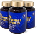 Sea Cucumber, Wild Caught Capsules Sea Cucumber, Natural Extract Supplement, Super Natural Antioxy, Immune Builder, Cartilage Protection - 90 Capsules, 500 mg/Bottle - Three Şişes