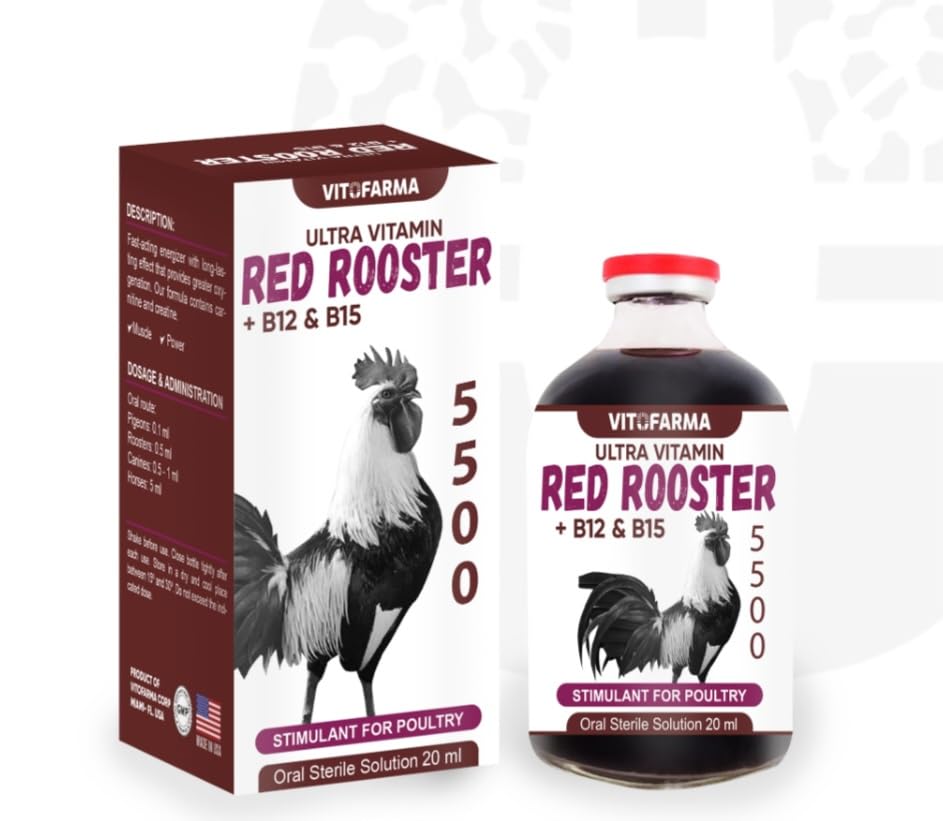 B12 5500 20 ml Restoratif Kas Mass Optimal Kilo Eğitim Desteği Rooster - Suplemento para Gallos b12 20 ml (20 ml)