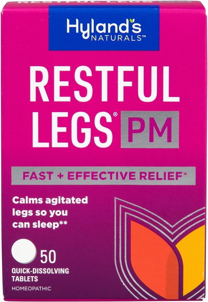 Hyland'ın Restful Legs PM, Nighttime Formula, Calms Agitated Legs, böylece Uyuyabilirsiniz, 50 Hızlı Discrypt Tabletler (Pazar 3)