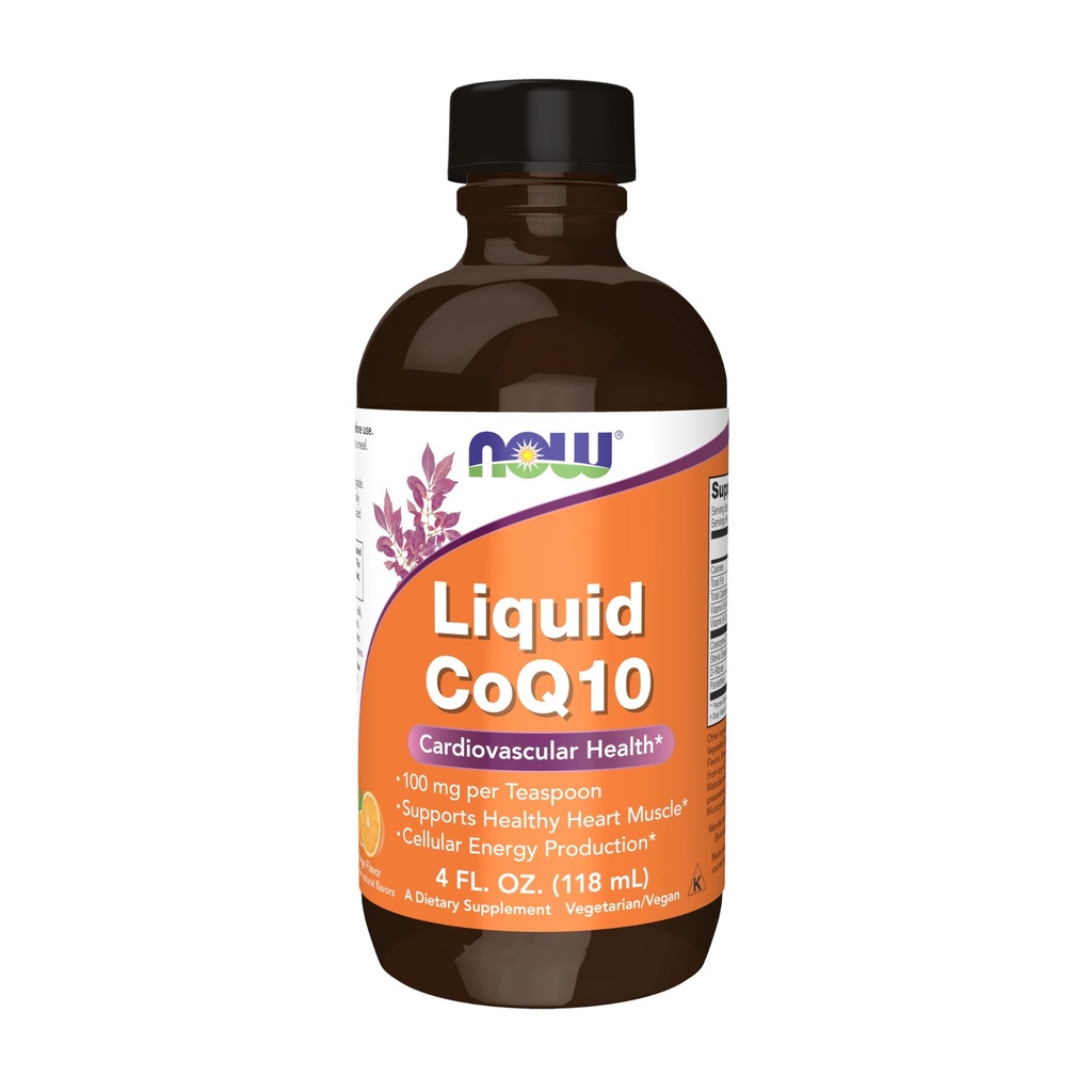 Şimdi Tamamlar, CoQ10 Sıvı, 100 mg per Teaspoon, Co-enzyme B Vitaminleri ile, Xylitol ile tatlı, 4-Ounce