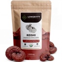 Longevity Botanicals Organic Reishi Mushroom Extract Toz 100g | Yoğun 10:1 Oran | 100 Meyveli Bodies | Lingzhi (Ganoderma lucidum) Immune için Doğal Tamam, Stres ve Destek