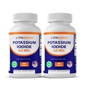 Vitamatic P properties Iodide 65 mg per Service - 60 Tabletler - Tiroid Desteği - KI Pills (60 Kont)