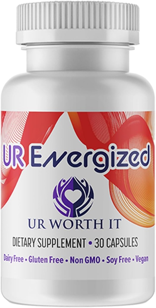 UR Energized Capsules - Supplement with Reishi, Chaga, Green Coffee & Tea Extract - Focus, Clarity & Energy for Active Lifestyles - 30 Capsules