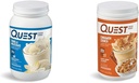 Quest Nutrition Vanilla Milkshake protein Toz, 24g of Protein, 1g of Sugar, Low Carb, Gluten Free, 3 Pound, 43 hizmet ve Cinnamon Crunch Toz, 20g Protein, 2g Net Carb, 1g Sugar