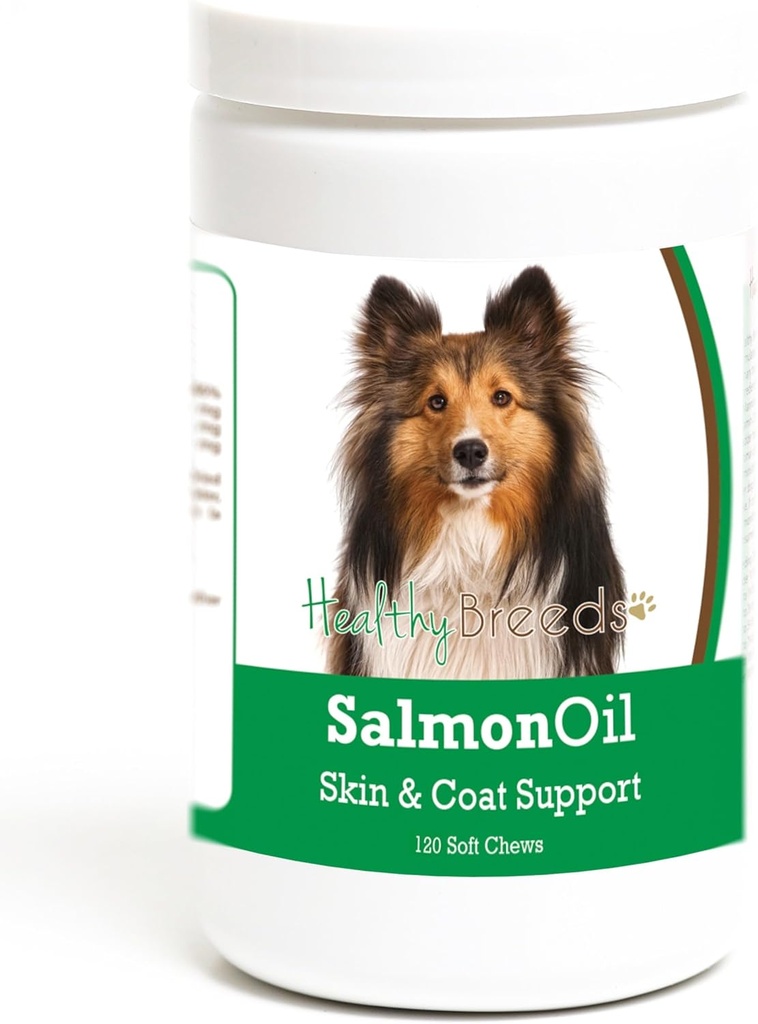 Sağlıklı Breeds Shetland Koyundog Salmon Oil Yumuşak Chews 120 Kont
